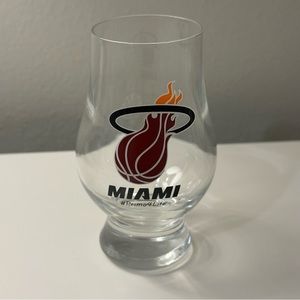 Miami Heat NBA Basketball Snifter Bourbon Scotch Glass